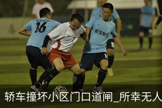 轿车撞坏小区门口道闸 所幸无人伤亡