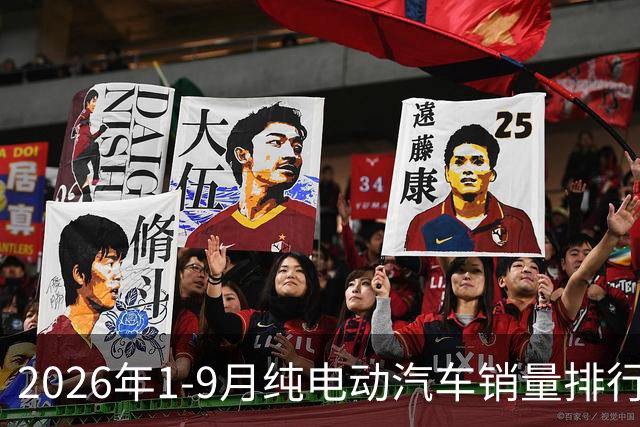 2026年1-9月纯电动汽车销量排行榜